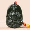 Xinjiang Hetian jade Periódico de jade buscando colgante Guanyin para hombre y mujer colgante de jade Colgante de jade Guanyin de Jade Verde transmisión en vivo