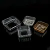 En stock de fábrica Caja de Sushi Desechable Blíster Material PET Caja para Pasteles Frutas Bandeja Caja de Empaque para Alimentos Repostería