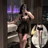 Camisón Sexy de Mariposa, Atractivo Conjunto de Ropa de Casa Transparente con Espalda Descubierta, Puro Deseo, Cómodo