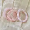 Corda de Telefone Colorida de Alta Elasticidade e Durabilidade, Elástico de Cabelo Sem Costura e Que Não Estica, Prendedor de Cabelo Feminino, Elástico de Borracha, Acessório de Cabelo de Bola