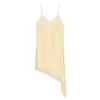 Comercio Exterior Transfronterizo Ropa Europea y Americana Moda Popular de Aliexpress Vestido de Tirantes de Satén con Empalme de Encaje Temperamento