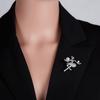 Broche de Personaje de Moda Transfronteriza Europea y Americana Broche Creativo de Niña Bailarina Perla Pedrería Pintura al Óleo Accesorios Versátiles Venta al por Mayor