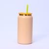 Vaso Termo de Acero Inoxidable 304 Transfronterizo Chapado en Oro 16oz Tarro Mason Simple de Gran Capacidad Oficina Ventosa