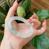 Pulsera Cui Tianshan de Xinjiang Clase A Flor de Hielo Tira Redonda Fina Tira de Belleza Seda Dorada Jade Belleza Cascabel Temperamento Pulsera de Jade