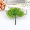 Folhas de Arame Colorido Simuladas, Plantas Verdes, Folhas de Casamento, Materiais e Acessórios para Guirlanda DIY Feita à Mão, 200/Pacote