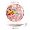 Fabricante de Vajilla de Cerámica Venta al por Mayor Creativo Flor y Pájaro Redondo Color Esmaltado Restaurante Hogar Plato de Cerámica Japonés Plato de Fruta