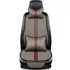 Alfombrillas de Cuatro Estaciones para Coche, Universales para Todas las Estaciones, Juego de Tres Piezas de Verano, Lino Simple Sin Correas, Cubreasientos de Cinco Plazas, Siete Plazas, Alfombrillas Cuadradas para Coche