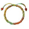 Pulsera tejida a mano de colores del Festival del Bote del Dragón, Pulsera de hilo de cinco colores, Pulsera tejida a mano tradicional para bebé de hilo de cinco colores