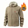Moletom com capuz dupla face em fleece estilo norueguês feito em Fujian, uma jaqueta com capuz quente e resistente ao frio para outono e inverno