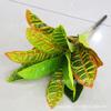Nuevos Productos Listados Material para Pared de Plantas Banyan Dorado Simulación Hoja Cambiante de Color Madera Bonsái Planta Bonsái Hojas Amarillas Verdes