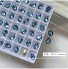 Libro Rojo Pequeño Azul Hielo Forma Broca para Uñas Cristal K9 Corazón de Melocotón Paloma Dulce Huevo Perforadora para Usar Armadura