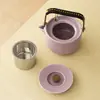 Tetera de Cerámica Morada de Una Olla Dos Tazas Gran Capacidad Separación de Agua y Té Set de Té Kung Fu Tetera de Gama Alta Taza de Té