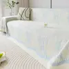Funda de Sofá Fresca para Verano, Tela Refrescante con Textura de Frijol, Funda Completa Antideslizante para Sofá de Sala de Estar, Funda de Sofá Refrigerante