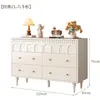 Cómoda de Lujo Ligero Estilo Vintage, Unidad de Almacenamiento de Madera para Montar en la Pared con Cinco Cajones para Dormitorio, Nuevo Almacenamiento Retro con Seis Cajones, Cómoda Multifuncional