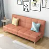 Sofá-cama de tecido simples, multifuncional e dobrável, de uso duplo para espaços pequenos, sofá de tecido tecnológico, preço especial, removível e lavável para a sala de estar