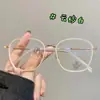 54 Gafas de Prescripción de Influencer de Douyin, Montura Grande Ultraligera Polygonal Anti-Luz Azul, Danyang Dw11907