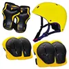 Suministro Listo de Juego de Equipo Protector de Casco Multicolor, Bicicleta Patines Patineta, Equipo Protector Infantil Anticaídas de Seguridad Deportiva