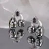 Adecuado para hebilla de auriculares Freeclip Zircón Morado Hebilla Clip Giratorio para Auriculares Accesorios Nicho Diseño Único