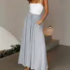 2026 Más Vendido de Amazon Pantalón Falda Casual Ancho de Pierna Suelto con Cordón de Cintura Alta Europeo y Americano En Stock Venta al por Mayor