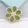 Zhuzi Nueva Aleación Diamante Perla Flor DIY Funda para Teléfono Móvil Accesorios de Joyería Salida de Aire Flor de Zapato Accesorios Venta al por Mayor