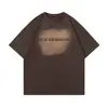 Camiseta Magic Bear 2026 Nueva Marca Americana de Moda Urbana Estampado Vintage Lavado Manga Corta Cuello Redondo Holgada para Hombres y Mujeres