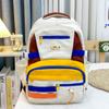Mochila Divertida de Menina Fantasma Estilo Retrô Americano Mochila Escolar para Estudante do Ensino Médio Estilo Harajuku Cor Contrastante Mochila Casual para Mulheres