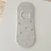 Calcetines Invisibles para Mujer, Verano Finos de Silicona Antideslizantes con Agarre en el Talón Estilo Japonés Corazón de Algodón Calcetines Cortos, Transpirables Absorbentes de Sudor Versátiles Calcetines de Barco