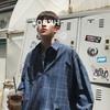 Camisa de primavera para hombre, a cuadros, moda coreana, guapo, estilo Hong Kong, tendencia informal, manga larga, abrigo japonés, una generación de cabello