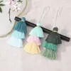 Broche Pingente Franja de Borla de Algodão de Três Camadas Estilo Chinês Hanfu Qipao Pingente para Joias Artesanais DIY Venda por Atacado do Fabricante