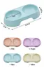 Atacado Tigela Dupla para Pet Tigela para Gato Tigela Dupla para Pet Prato para Gato Cor Doce Tigela de Alimentação para Pet Tigela para Pet Cor Macaron