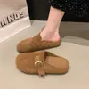 Sandalias de slip-on para mujer, nuevo estilo 2026, suela gruesa, punta cerrada, zapatos casuales de primavera/verano, zapatos fáciles de usar para mujer