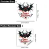 Adesivos Yanxi YX-JD0181 Dragão Morcego de Terror para Halloween, Decorações Festivas para Janela, Adesivos Eletrostáticos
