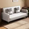 Sofá de tela de lujo ligero para apartamentos pequeños, sofá de sala de estar hecho de tela tecnológica lavable, sofá pequeño simple de dos o tres plazas