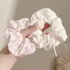 Scrunchie de rede de renda de bolinhas novo estilo coreano com um toque vintage e sofisticado, adequado para rabos de cavalo, um acessório de cabelo para meninas