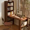 Mesa de Canto Estante de Livros Estante Integrada Quarto Pequeno Casa Canto da Parede Mesa de Estudo Mesa de Computador