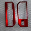 Adecuado para 26 Modelos de Rav4, Tiras Decorativas para Panel de Cambios Tipo Dividido, Material ABS Rojo Transparente, Marco Decorativo para Palanca de Cambios Rav4