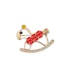 Broche Hazte Rico al Instante, Broche de Moda de Lujo de Alta Gama Personalizado para Hombres y Mujeres, Exquisito Pin de Carrusel de Monedas de Cobre con Encanto Infantil