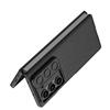 Adecuado para Funda de Teléfono Móvil Samsung Z Fold6 con Orificios Finos, Ventana Deslizante Anticaída para Lente, Funda de Cuero Ultrafina a Todo Color para Z Fold6