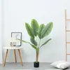 Árvore de simulação planta bonsai planta em vaso shopping center escritório sala de estar decoração flor flor artificial planta verde banana de viajante atacado