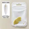 Joyería de Bolas Pequeñas de Acero para Uñas 0.4mm Mini tamaño pequeño Tamaño Oro Plata Metal Bola Pequeña Accesorios para Uñas DIY