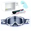Set de Casco de Motocicleta Clásico en Stock, Gafas Todoterreno, Gafas de Exterior a Prueba de Viento, Gafas de Esquí UV, Gafas de Montar