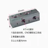 Conector de barra de barramento de alumínio de tira longa de 4 furos M4 M3 junta flexível acoplamento quadro de ponte junta adaptador de fixação de máquina