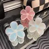 Clip de Plástico Color Gelatina Dulce Flor Pinza para el Cabello con Textura Pinza de Flor de Cinco Pétalos Accesorios para el Cabello Nuevo Pinza para el Cabello Tocado