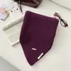 Bufanda Pequeña de Punto Rosa Estilo Coreano para Mujer, Bufanda de Punto para Calidez Invernal y Protección contra el Frío, Calientacuellos, Versátil y de Moda