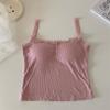 Ropa Interior de Encaje con Tirantes Spice Girls de Primavera y Verano para Mujer Dulce Deseo Puro Viento Ropa Interior Ropa Exterior Hermosa Espalda Chaleco Enterizo para Mujer