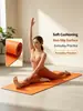 Tapete de yoga personalizado transfronteiriço de borracha PU, antiderrapante, espessado e alargado, 185*68*0,5cm, tapete de nível profissional para estúdios de yoga