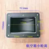 Suministro del Fabricante Accesorios de Ferretería para Estuches de Aviación Soporte de Rueda Pequeña Negra Posicionador de Ruedas para Pantalla de Visualización Ranura para Rueda de Altavoz