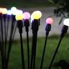 Fio de Luz Solar de LED Personalizado Vagalume Luz de Jardim para Chão Balanço Decoração Externa Iluminação Luz de Natal Cor