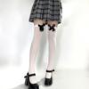 Lolita Estilo Japonés Dulce Lazo y Calcetines hasta la Rodilla Calcetines Apilados para Mujer Verano Calcetines con Puño Lolita Calcetines Medianos Secundarios