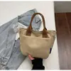 Bolsa de Mão Casual de Lona Estilo Coreano para Mulheres, Nova Bolsa Saco de Design de Nicho Transfronteiriço, Bolsa de Ombro Transversal para o Dia a Dia, Tendência